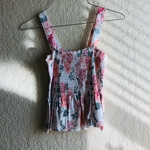 Floral Peplum Top